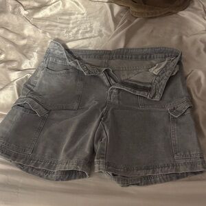 Gray Women's Cargo Shorts